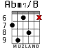 Abm7/B para guitarra - versión 4