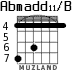 Abmadd11/B para guitarra - versión 2