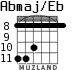 Abmaj/Eb para guitarra - versión 4