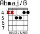 Abmaj/G para guitarra - versión 4
