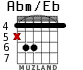 Abm/Eb para guitarra - versión 3