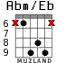 Abm/Eb para guitarra - versión 5