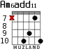 Am6add11 para guitarra - versión 8