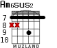 Am6sus2 para guitarra - versión 4