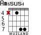 Am6sus4 para guitarra - versión 5