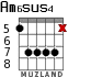 Am6sus4 para guitarra - versión 7