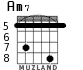 Am7 para guitarra - versión 5