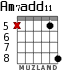 Am7add11 para guitarra - versión 4