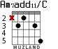 Am7add11/C para guitarra - versión 2