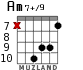 Am7+/9 para guitarra - versión 8