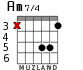 Am7/4 para guitarra - versión 2