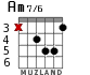 Am7/6 para guitarra - versión 3
