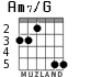 Am7/G para guitarra - versión 3
