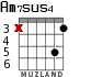 Am7sus4 para guitarra - versión 4