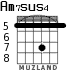 Am7sus4 para guitarra - versión 7