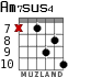 Am7sus4 para guitarra - versión 9