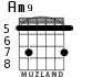 Am9 para guitarra - versión 5