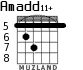 Amadd11+ para guitarra - versión 3