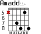Amadd11+ para guitarra - versión 4