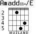 Amadd11+/E para guitarra - versión 2
