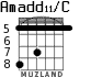 Amadd11/C para guitarra - versión 6