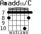 Amadd11/C para guitarra - versión 7