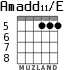 Amadd11/E para guitarra - versión 3