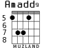 Amadd9 para guitarra - versión 3