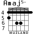 Amaj5- para guitarra - versión 4