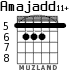 Amajadd11+ para guitarra - versión 3