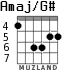 Amaj/G# para guitarra - versión 3
