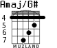 Amaj/G# para guitarra - versión 4