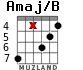 Amaj/B para guitarra - versión 5