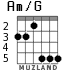 Am/G para guitarra - versión 4