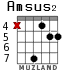 Amsus2 para guitarra - versión 4