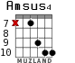 Amsus4 para guitarra - versión 6