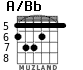 A/Bb para guitarra - versión 3