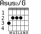 Asus2/G para guitarra - versión 2