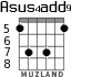 Asus4add9 para guitarra - versión 6