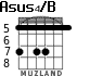 Asus4/B para guitarra - versión 7