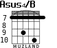 Asus4/B para guitarra - versión 8
