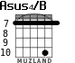 Asus4/B para guitarra - versión 9