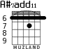 A#7add11 para guitarra - versión 3