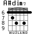 A#dim7 para guitarra - versión 4