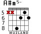 A#m5- para guitarra - versión 3