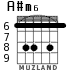 A#m6 para guitarra - versión 3