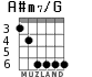A#m7/G para guitarra - versión 2