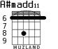 A#madd11 para guitarra - versión 2