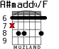 A#madd9/F para guitarra - versión 2