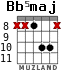 Bb5maj para guitarra - versión 3